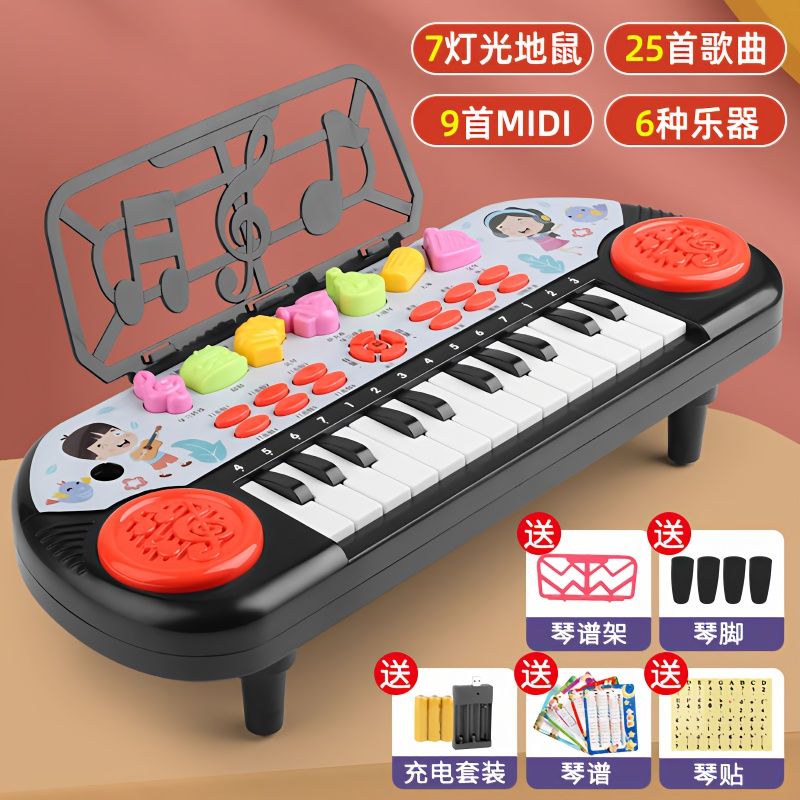 children‘s electronic keyboard baby piano beginner music device early childhood education toys for children and infants 1-3-6 years old boys and girls 2