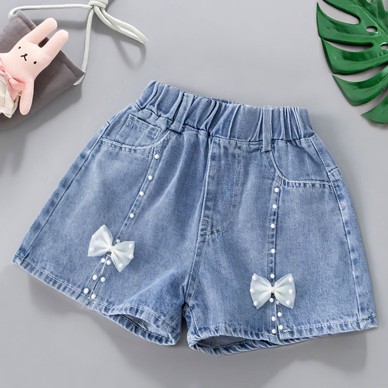 girls‘ shorts summer new popular shorts girls‘ fashion summer baby fashion children jeans outer wear