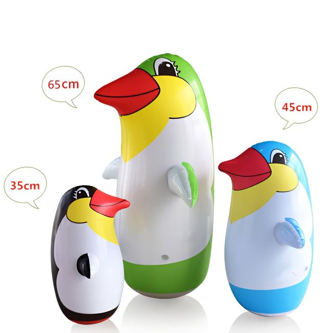 inflatable penguin tumbler cartoon sandbag toy stall ring toy kindergarten activity props holiday gifts