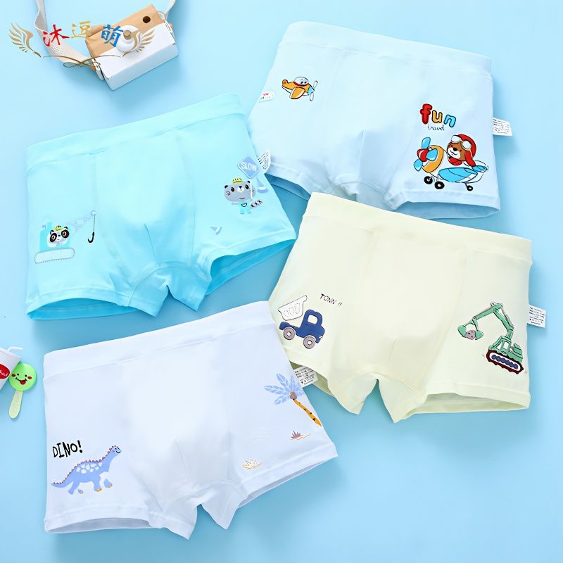 children‘s underwear boys‘ underwear pure cotton children big children baby boys‘ shorts class a without pp cartoon breathable