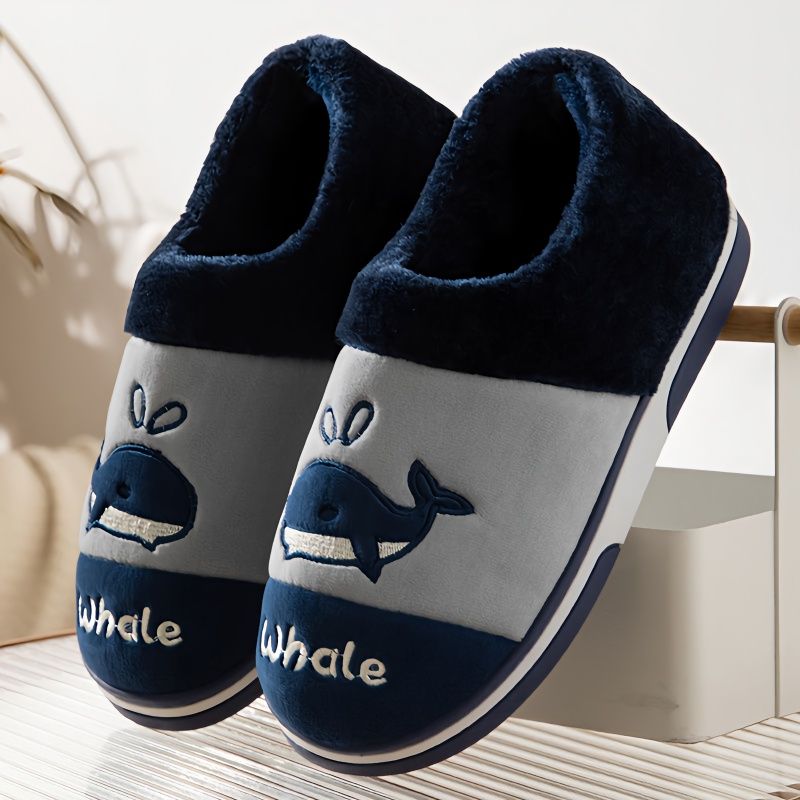 winter ankle wrap cotton slippers men‘s plus size home indoor warm non-slip couple korean student cute women‘s cotton shoes