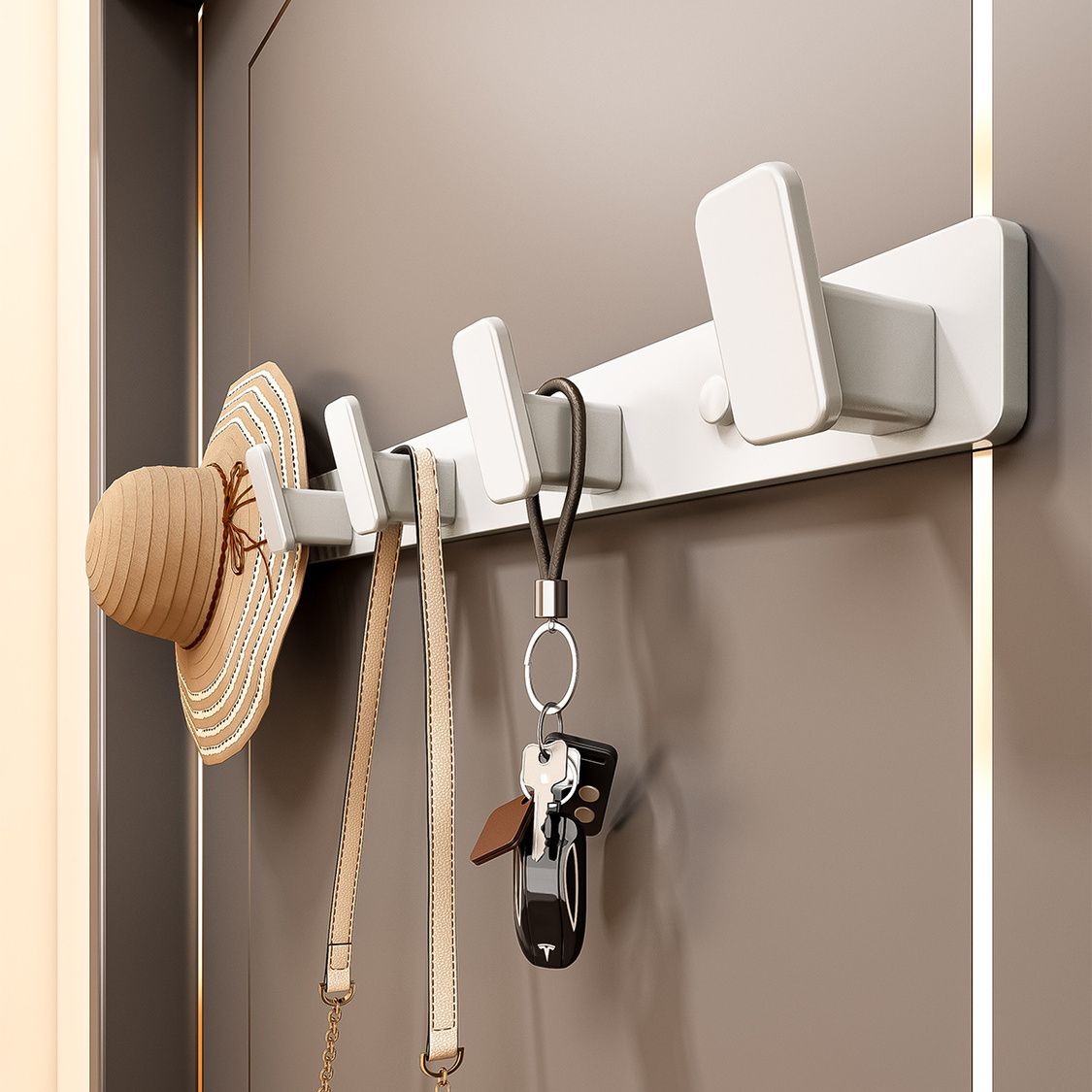 clothes rack wall-mounted punching-free bathroom hook hanger behind the door strong sticky hook toilet hook ins