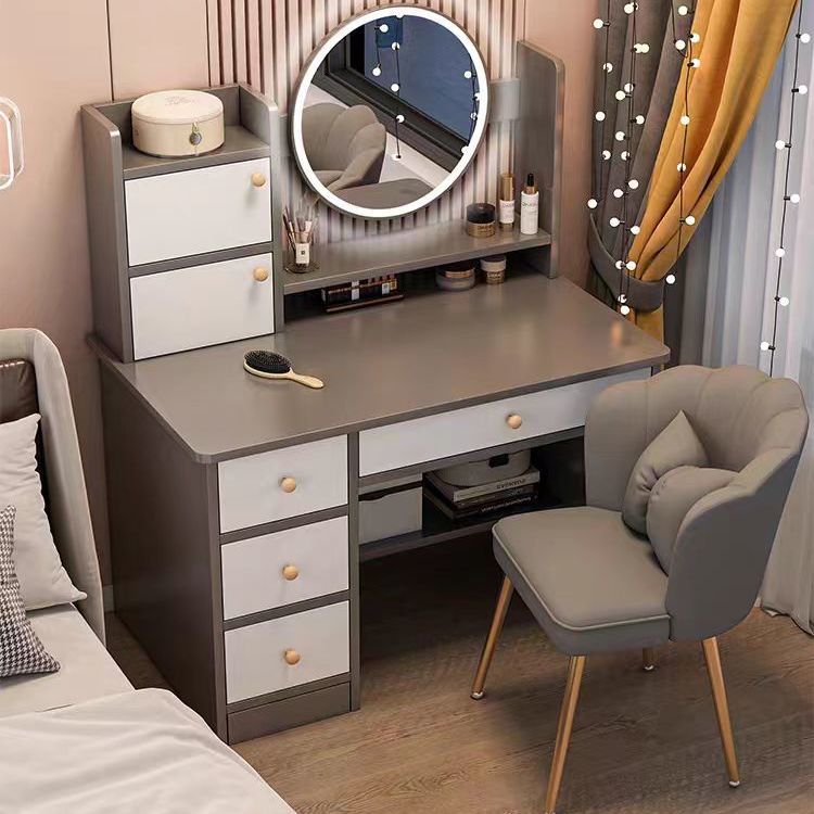 modern minimalist bedroom dressing table makeup cabinet master bedroom makeup mirror dresser small apartment internet celebrity small makeup table