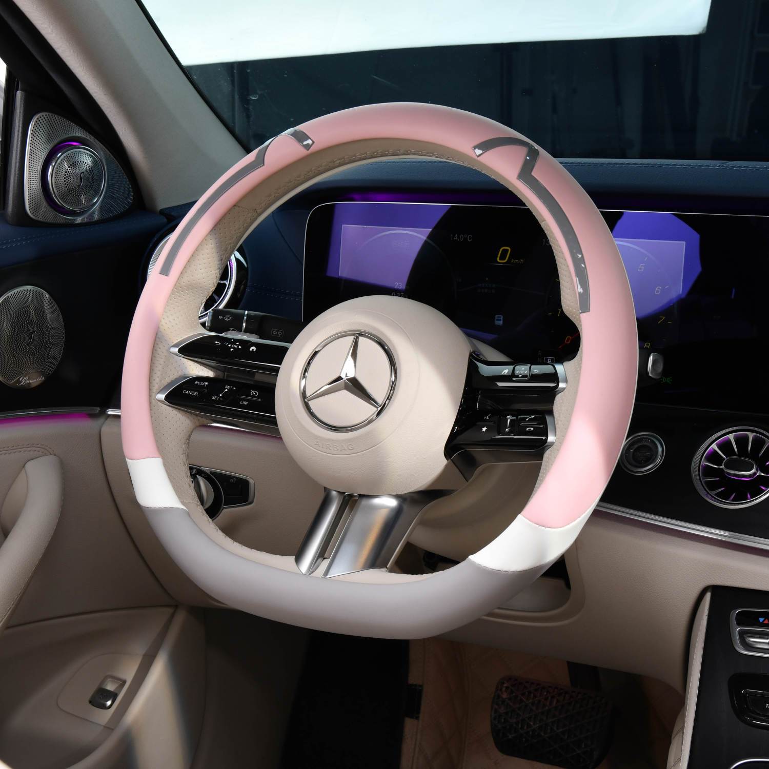 steering wheel cover four seasons universal cartoon cute non-slip sweat-absorbent summer female wuling fruits audi honda steering wheel cover