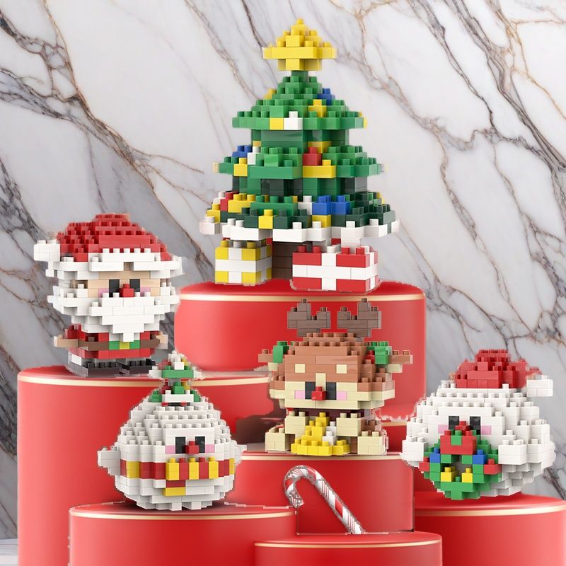 christmas tide play compatible with lego small particle building blocks assembled children‘s toys christmas tree christmas gift gifts for classmates