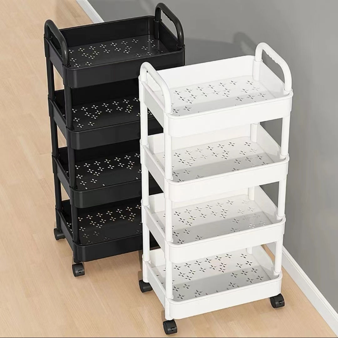 trolley rack dormitory bathroom kitchen baby snacks bathroom beauty shop floor multi-layer mobile storage rack