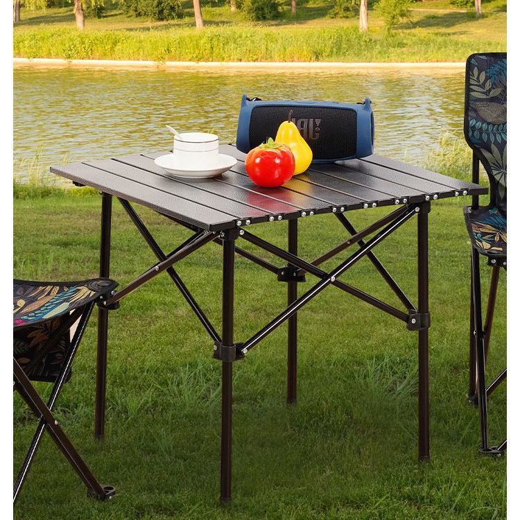 outdoor folding table egg roll table picnic camping table and chair portable ultra-light folding table stall special folding table