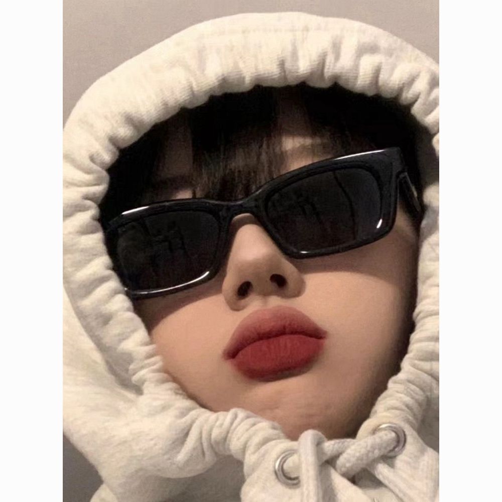 korean style square small frame high-grade retro sunglasses for small face women‘s trendy street shot trendy internet celebrity uv-proof sunglasses