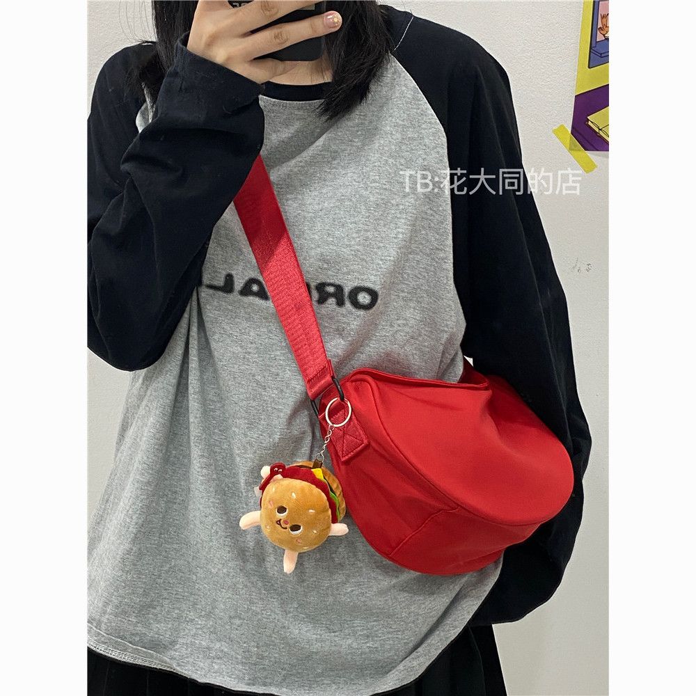 this year‘s popular small bag for women 2024 new trendy red messenger bag for women casual sports shoulder bag all-matching dumpling bag