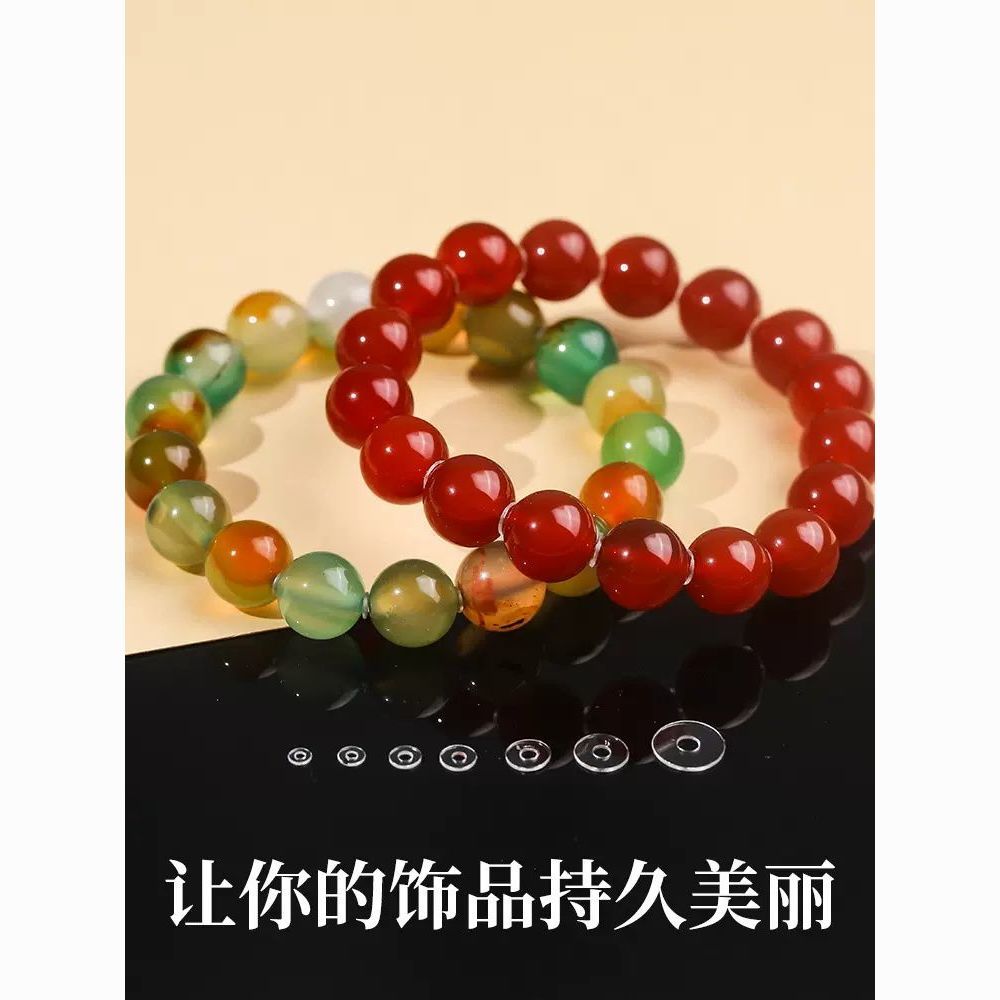 transparent silicone spacer high-end ultra-thin collectables-autograph bracelet crystal agate spacer pearl beads spacer beads spacer accessories