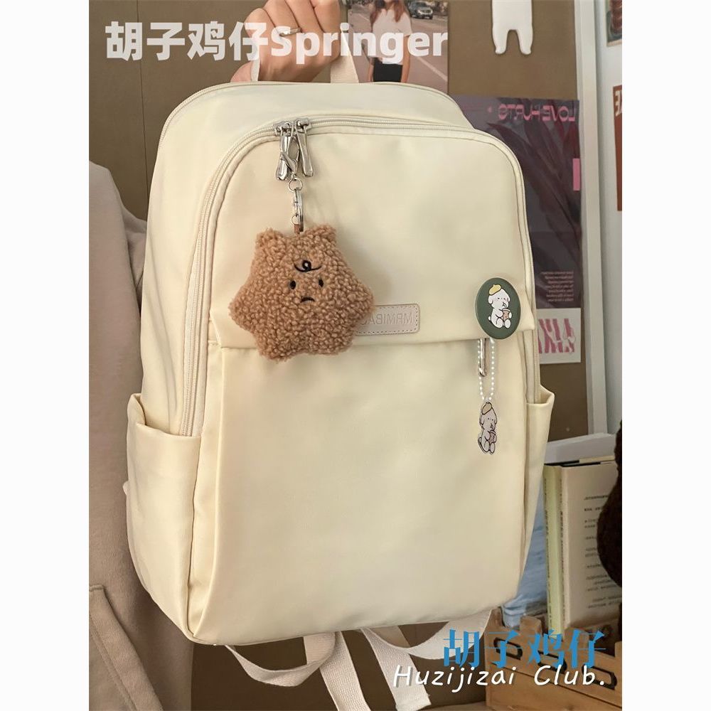 new japanese simple all-match computer backpack female korean ins class commuter schoolbag college students‘ backpack tide