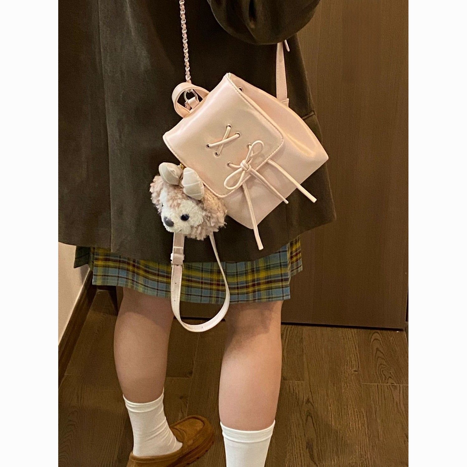 original ballet style cute backpack women‘s new special-interest design princess style elegant hand bag learning...