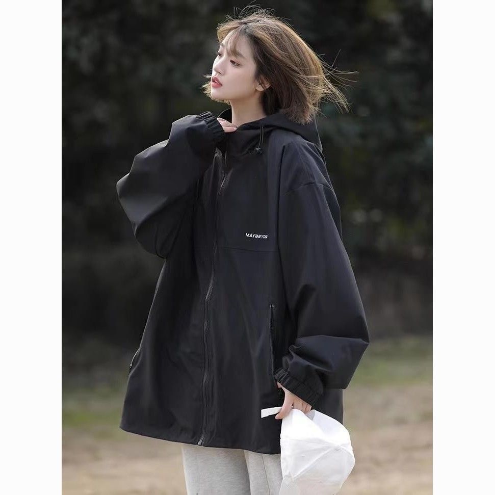 new american outdoor jacket coat women‘s korean-style loose casual spring and autumn outdoor mechanical style fashion brand jacket top