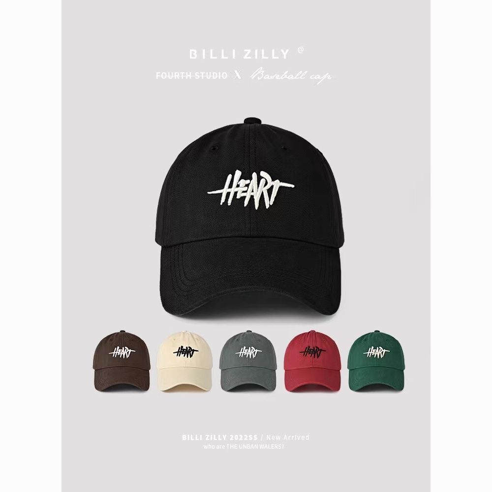 same style as wang yibo peaked cap men‘s and women‘s same autumn and winter sun-proof hat fashion brand big head circumference face-looking small baseball cap