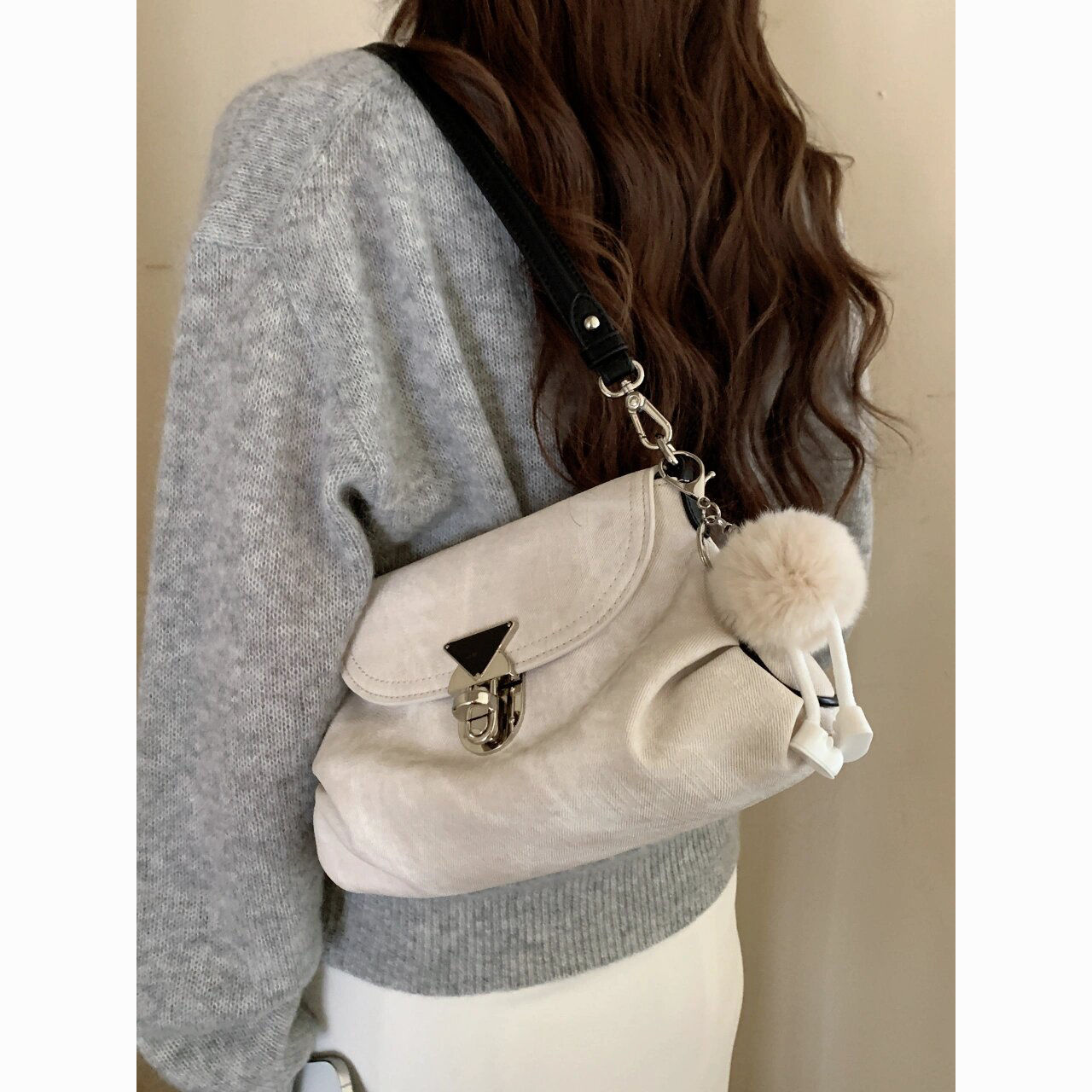 blooming spring color popular fashion shoulder bag women‘s 2024 new high sense niche popular messenger bag