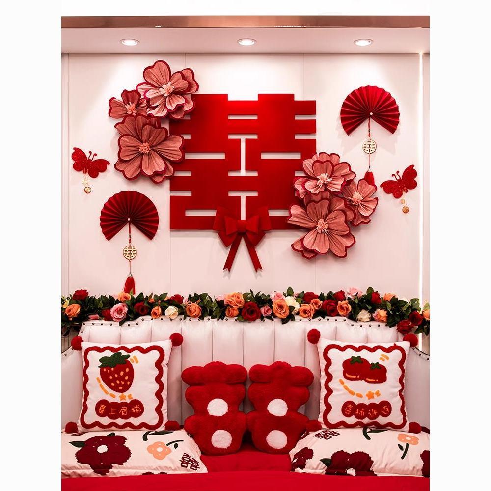 wedding room layout suit wedding women‘s bedroom men‘s bedside room decoration website red new house latte art all products