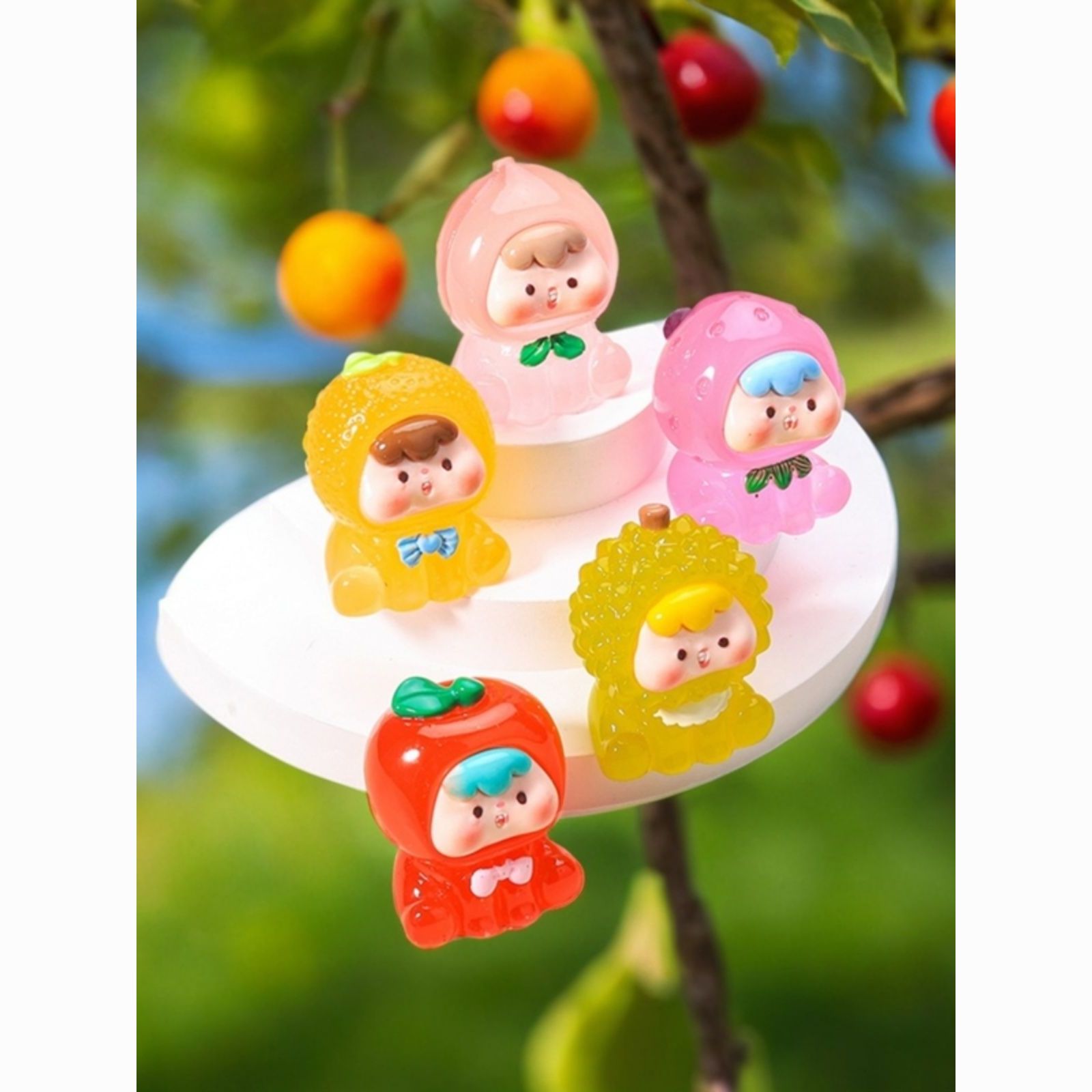 blind box unpacking bag fruit baby sanrio egg puff party multi-sister solid color luminous car decoration mixed model blind bag