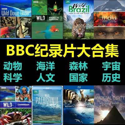 最全bbc纪录片地理人文自然宇宙中国历史百科知识科教4k素材抖音