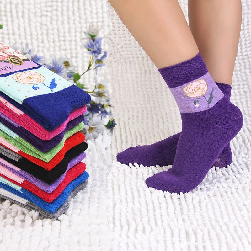 [7 days stink prevention hosiery] [5 pairs/10 pairs] women‘s solidcolor mid-calf length thickened stink prevention hosiery thick socks z