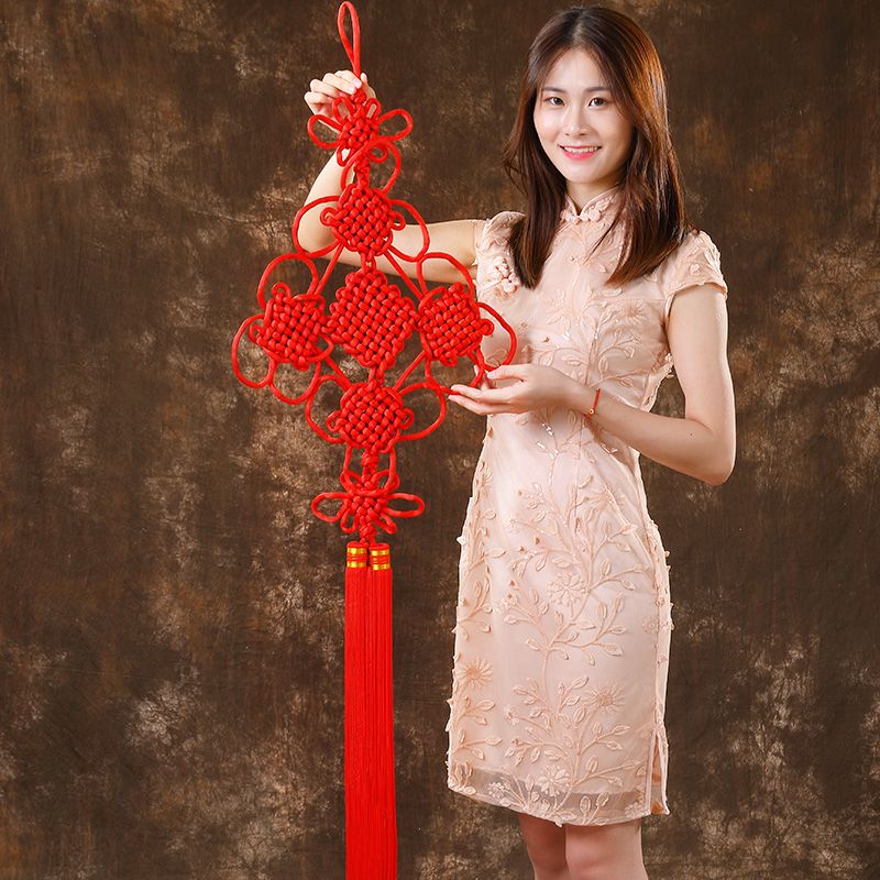 Chinese Knot Pendant Living Room Small Auspicious Ornaments Housewarming Truelove Knot Large Safe Festival New Year Door Jubilant Decoration