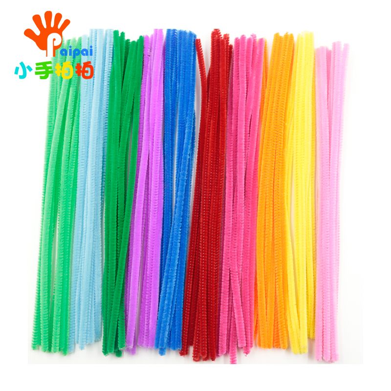 hair root twist stick color plush strip dense velvet children‘s toy kindergarten handmade diy material package wholesale