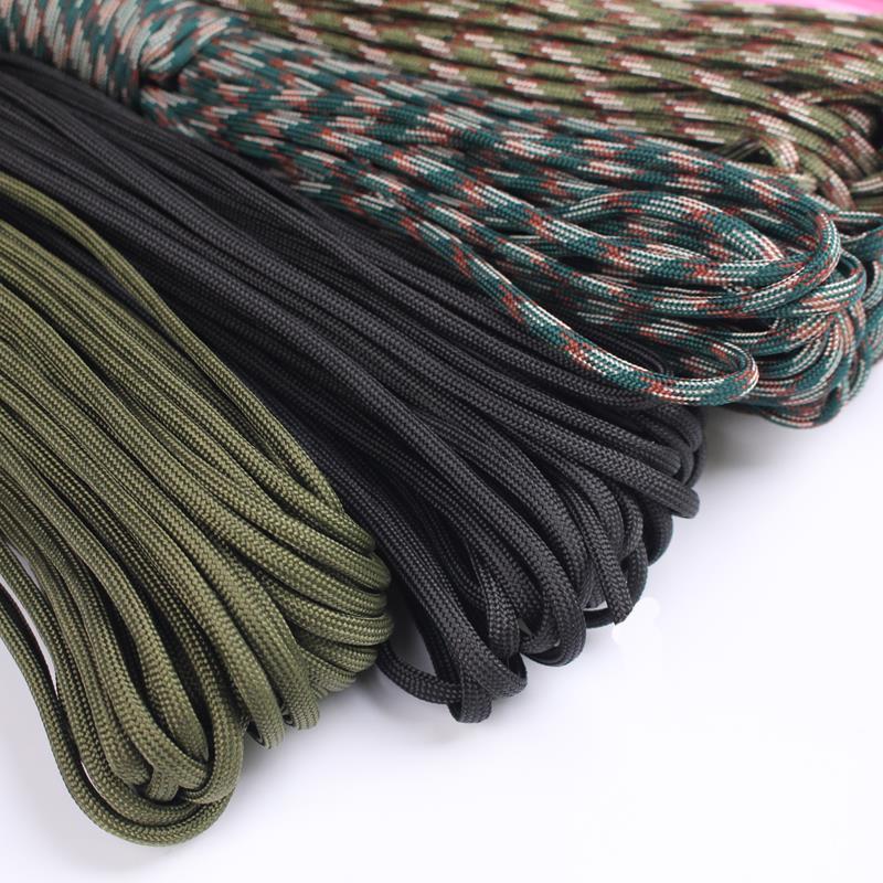 4mm thick 7-core parachute cord outdoor rope paratrooper rope mountaineering survival equipment woven wolf-fighting bracelet safety rope