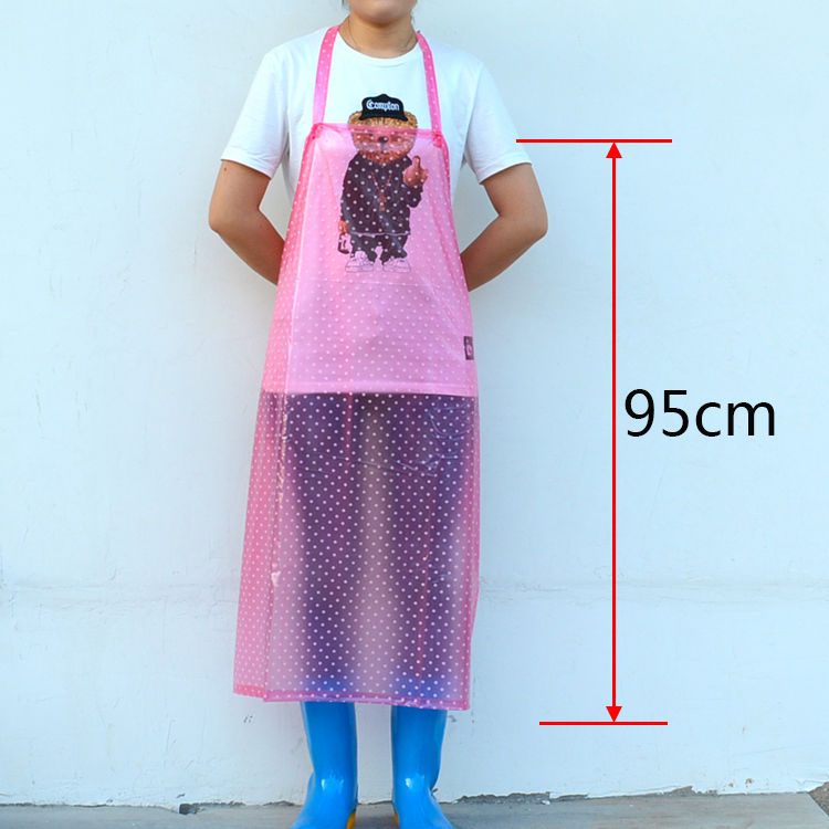 Pvc Waterproof and Oilproof Apron Men's and Women's Aquatic Products Adult Transparent Kitchen and Canteen Aquatic Products Factory Women's Simple Resistance Apron