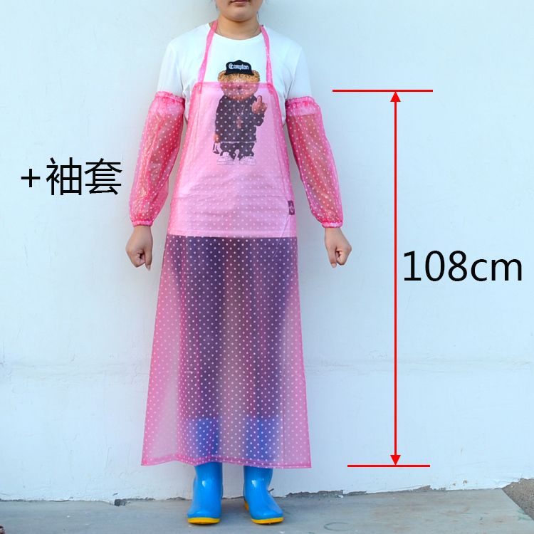 Pvc Waterproof and Oilproof Apron Men's and Women's Aquatic Products Adult Transparent Kitchen and Canteen Aquatic Products Factory Women's Simple Resistance Apron