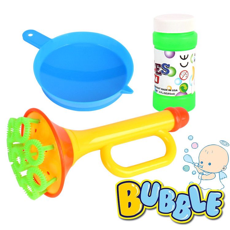 Cartoon Animal Bubble Gun Manual Inertia Warrior Bubble Gun Fan Trumpet Bubble Gun Stick Concentrated Solution Water