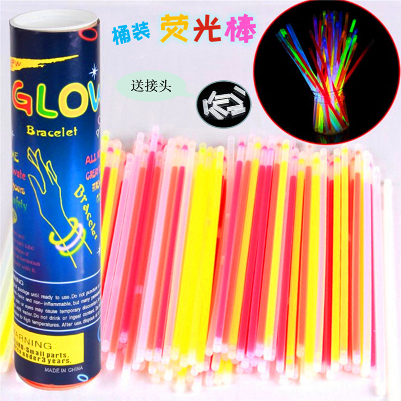 50/100/200 light stick glow stick diy fluorescent bracelet disposable concert party celebration props