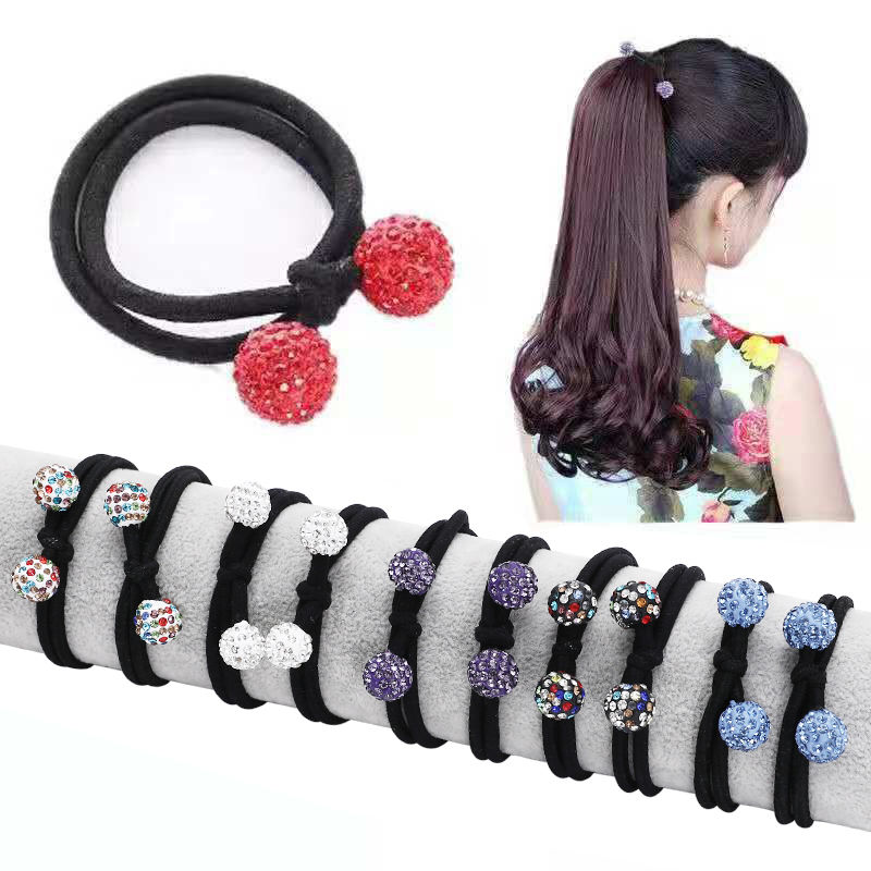 tie hair rubber headband head rope thick korean style headdress hair ring adult hairtie rubber band small fresh hair rope female