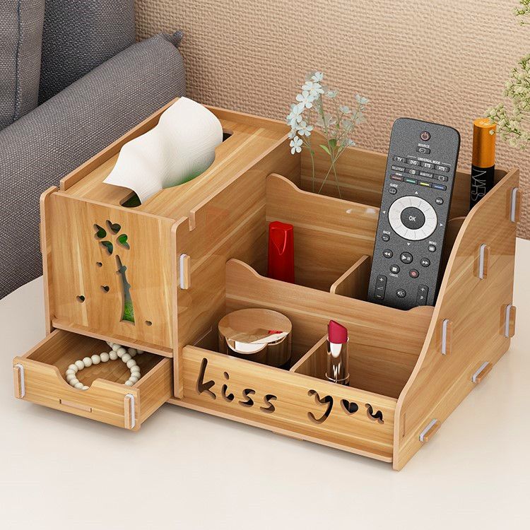 paper extraction box tissue box desktop guest restaurant and tea table multifunctional cosmetics remote control storage box organizing table