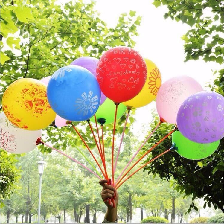 12-Inch Large All-Flower Balloon Wholesale Street Selling Wechat Business Promotion Wedding Holiday Decoration Cute Children's Toy Gift
