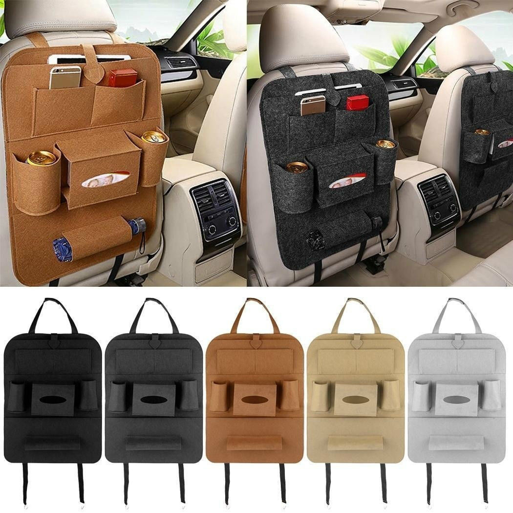 car model universal thickened anti-kick car multifunction shopping bags paper extraction box protection seat organizer car decoration