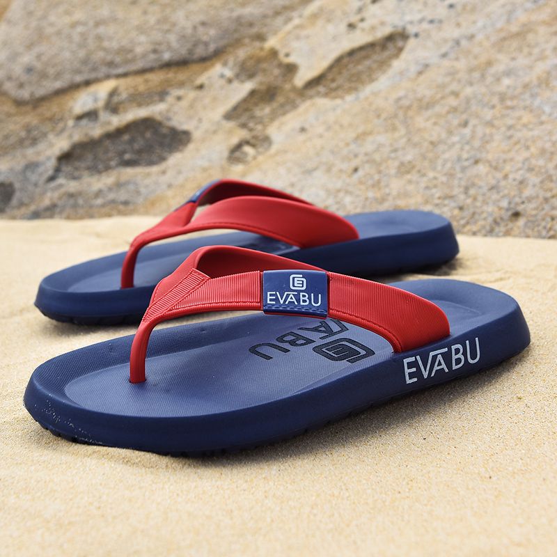 summer flip-flops men's bathroom beach leisure vietnam seaside student sandal slippers men's non-slip lightweight rubber