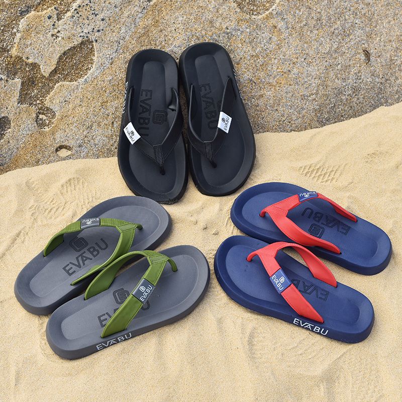 summer flip-flops men's bathroom beach leisure vietnam seaside student sandal slippers men's non-slip lightweight rubber