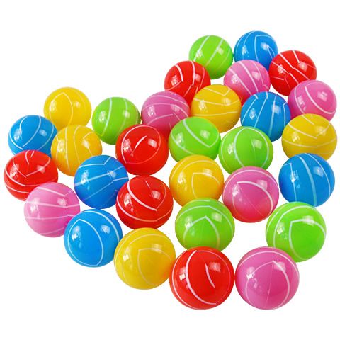 Candy Color Children's Marine Ball Baby Bounce Ball Baby Candy Color Children's Toy Plastic Ball Large 7cm Ball