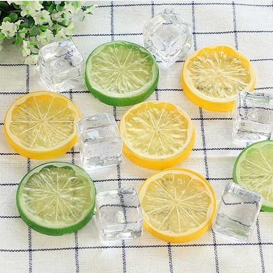 [send in seconds] simulation lemon slice photography auxiliary props fruit slice emulational fruit pairing ornaments