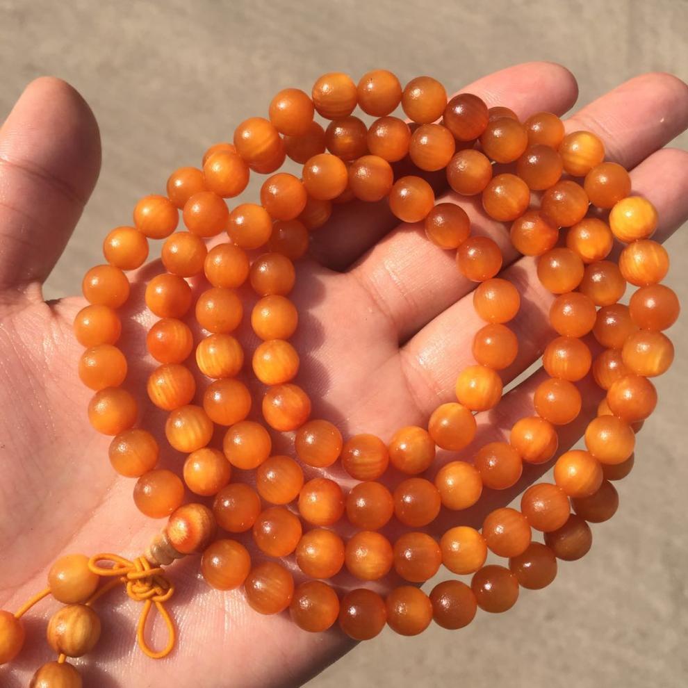 dragon blood wood full transparent men‘s amber wooden bracelet beads 108 women‘s bracelet old materials bracelet bracelet beads crafts