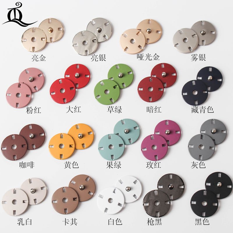 versatile multi-color black round hidden hook metal clothes with buttons snap invisible snap fastener snap coat coat clip