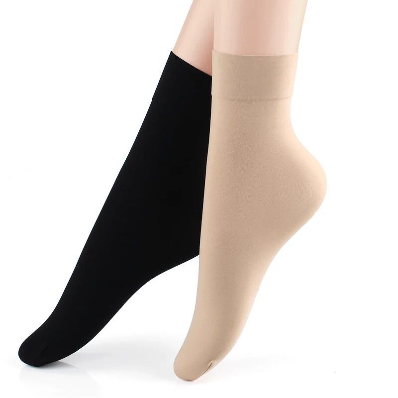 modal short stockings spring/summer women‘s wear-resistant soft thin mask skin color black stockings anti-snagging non-slip