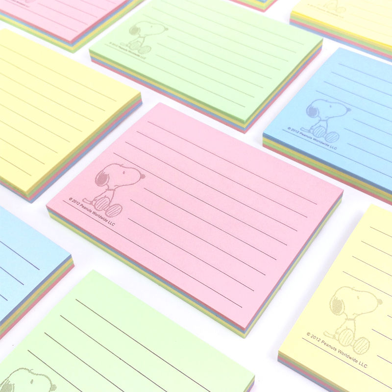 chenguang sticky notes korean style note stickers snoopy self-adhesive note paper sticky note cute horizontal line note sticker