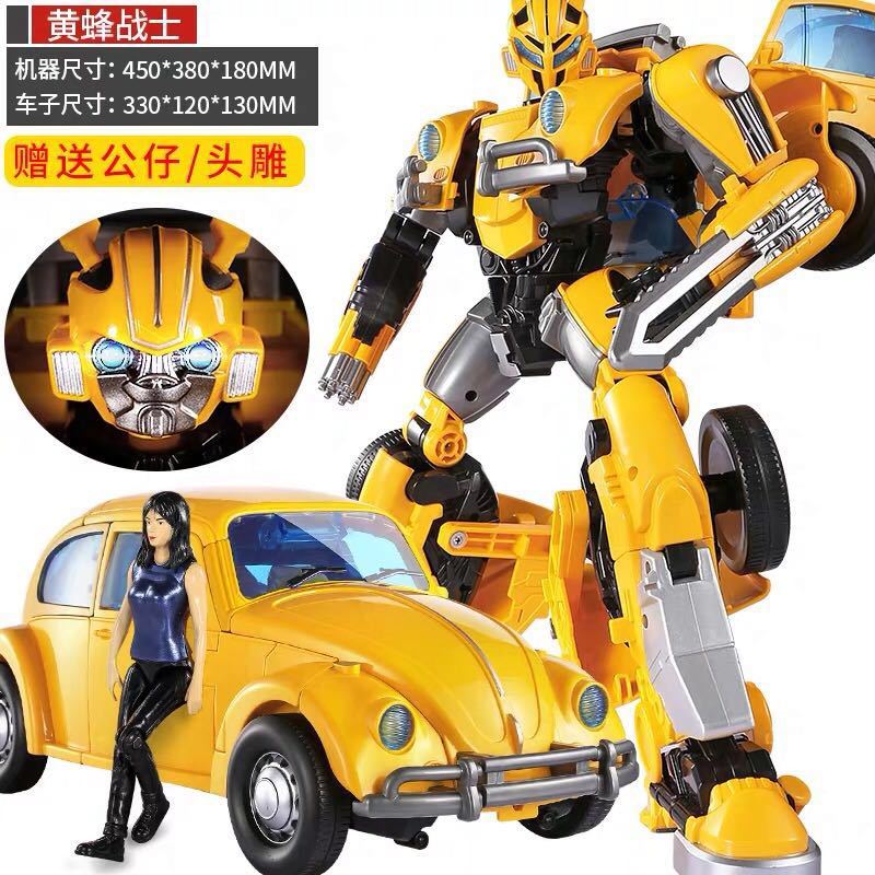 hand-made transformers toys 5 plus-sized hornet beetle cars and dinosaurs robot model boy toy