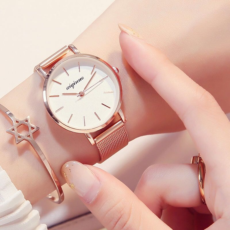 women‘s watch adult student korean style simple waterproof luminous girl heart starry sky waterproof non-mechanical ins women‘s watch