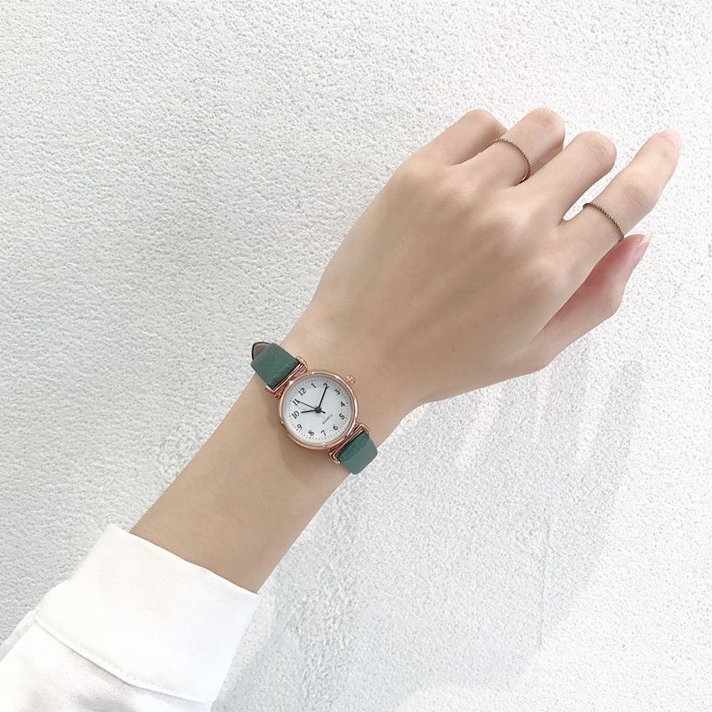 french niche watch female ins harajuku style student korean simple mori style small and fresh refined grace all-matching