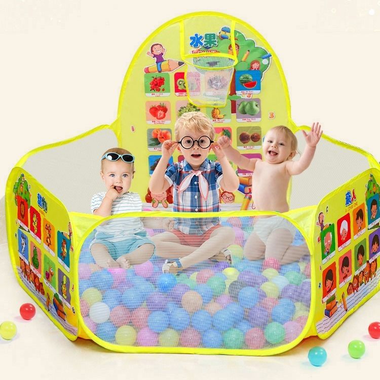 Game House Tent Pool Wave Pool Colorful Ball Indoor and Outdoor Shooting Fence Baby Baby Bath Toys Marine Ball