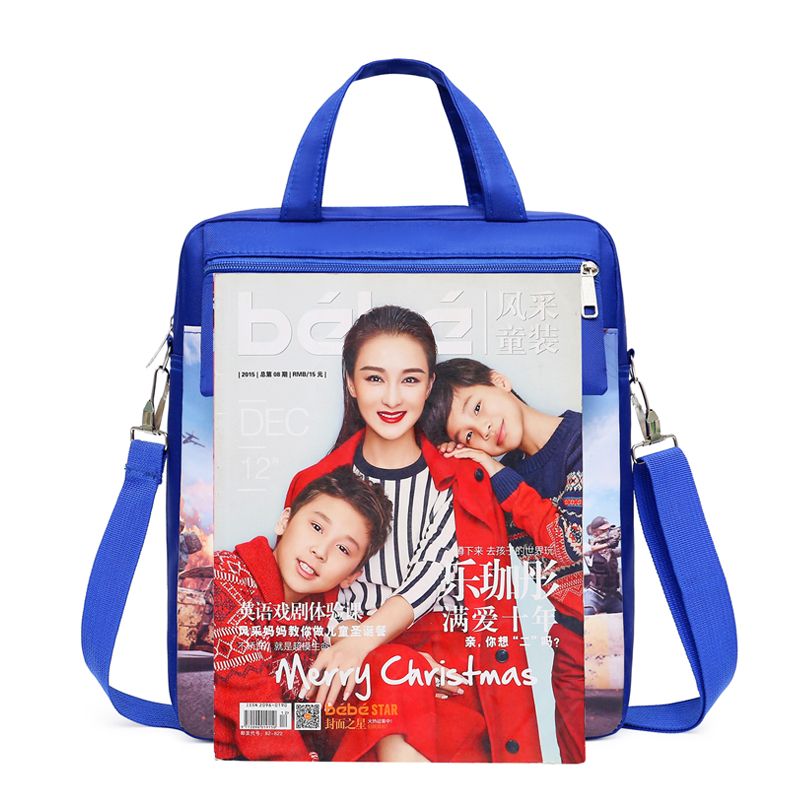 Handbag Primary and Secondary School Students Tuition Bag for Men and Women Canvas Backpack Homework Art Bag Children Tutorial Schoolbag Tide