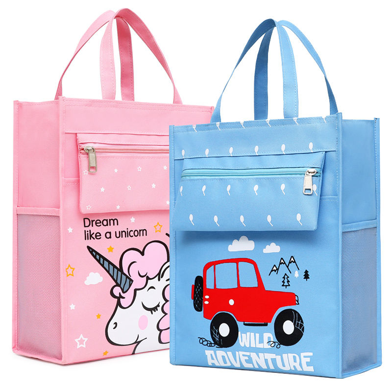 elementary school students‘ handbag children‘s cartoon printing portable bag tuition bag boys and girls art bag homework tuition bag