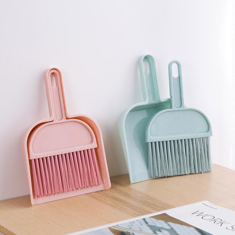 dustpan broom set desktop mini small broom household keyboard brush plastic shovel brush combination creative cleaning tool