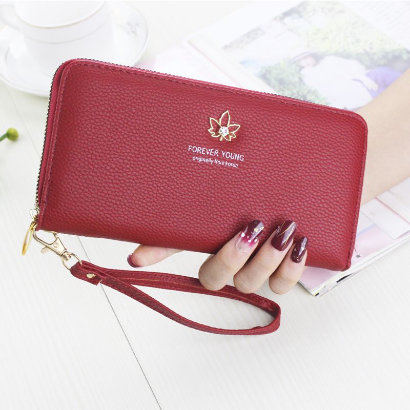 women‘s wallet 2024 new large capacity zipper wallet handphone-friendly lychee pattern wallet women‘s handbag